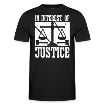 Anwalt In Interest Of Justice Rechtsanwalt Jurist - Männer Funktions-T-Shirt - Schwarz - Vorne - AI Model Male 178 dark (178cm)
