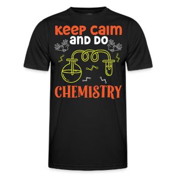 Chimiste Keep Calm Do Chimie Technicien chimiste - T-shirt sport Homme - noir - Devant - AI Model Male 178 dark (178cm)