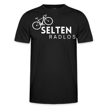 Selten Radlos - Männer Funktions-T-Shirt - Schwarz - Vorne - AI Model Male 178 dark (178cm)
