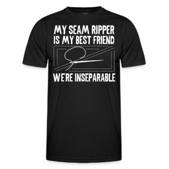 Tailor Seam Ripper My Best Friend Sewing Seamstress - Men's Functional T-Shirt - black - Front - AI Model Male 178 dark (178cm)