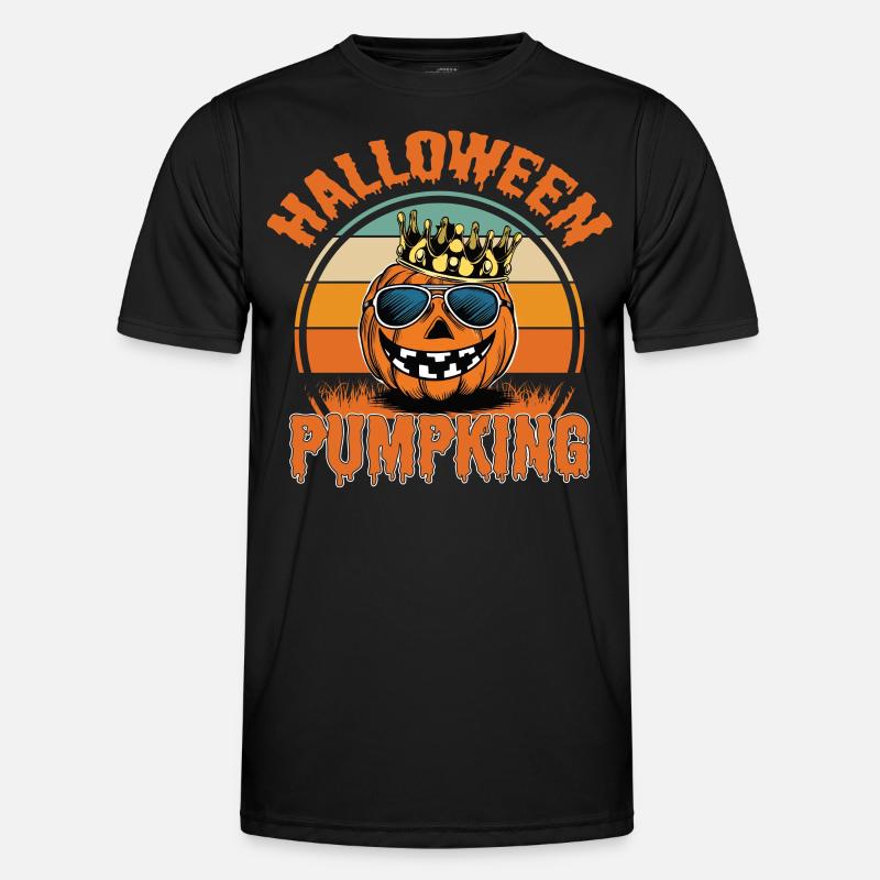 Halloween PumpKing - Männer Funktions-T-Shirt - Schwarz