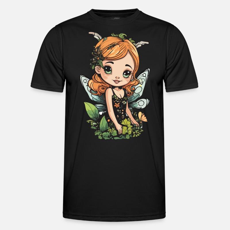 Fée de la forêt en fleurs – un charmant de la nature T-shirt sport Homme