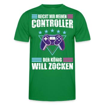 Il me tend ma manette, le roi veut jouer - T-shirt sport Homme - vert - Devant - AI Model Male 178 dark (178cm)