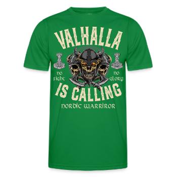 Valhalla is Calling - Männer Funktions-T-Shirt - Kelly Green - Vorne - AI Model Male 178 dark (178cm)