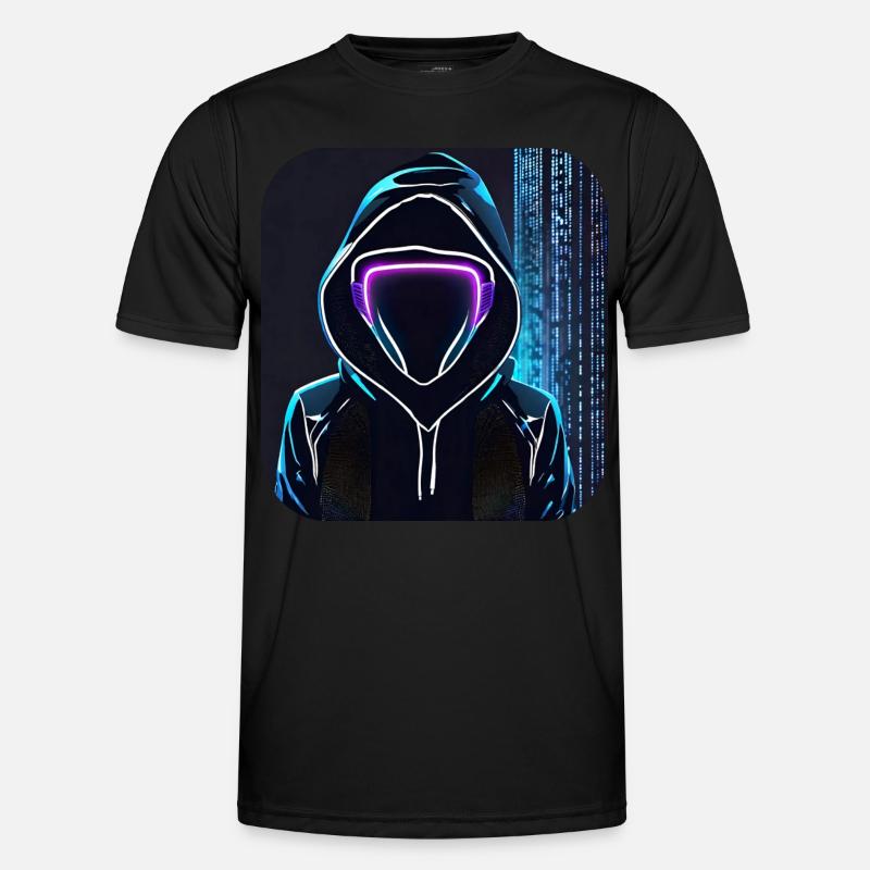 Coole Anonymous Figur Männer Funktions-T-Shirt