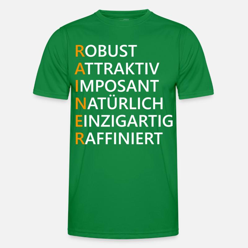 Rainer Name Geschenk Männer Funktions-T-Shirt