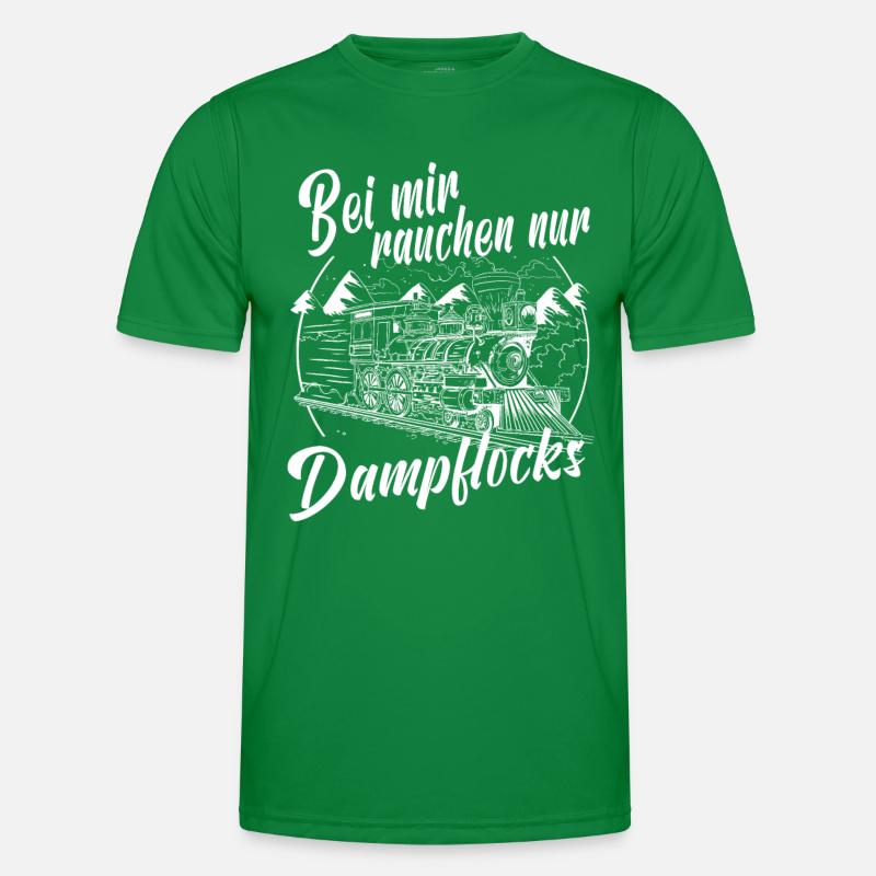 Dampflok Lokführer Eisenbahner Eisenbahn Lok Bahn Männer Funktions-T-Shirt