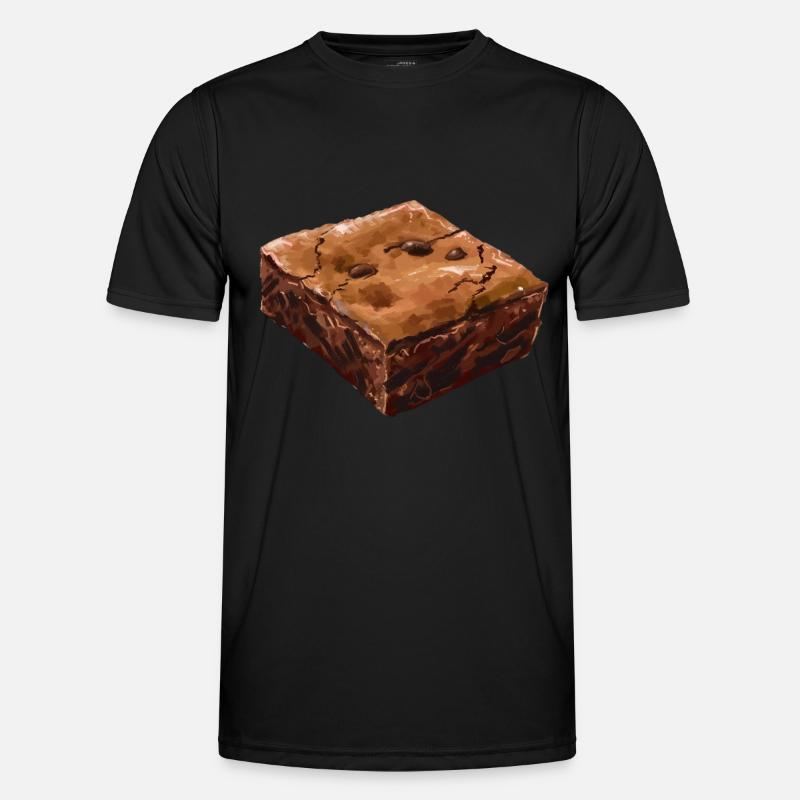 Rustic Brownie Illustration Men's Functional T-Shirt