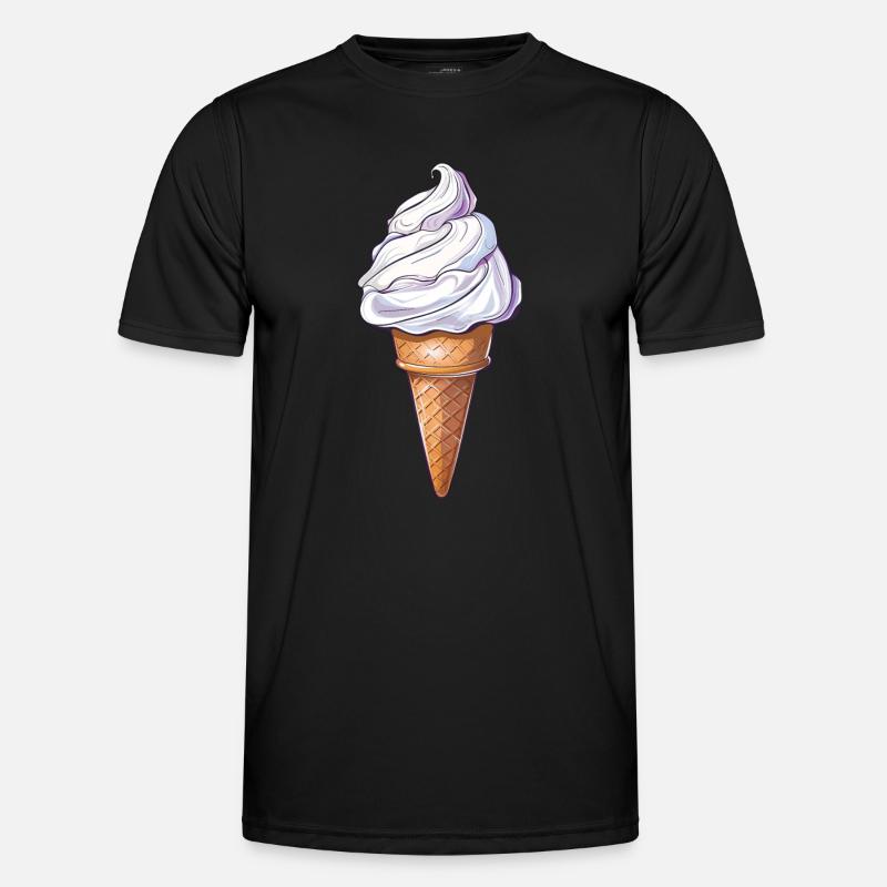 Cornet de glace sucrée d’été avec glaçage T-shirt sport Homme