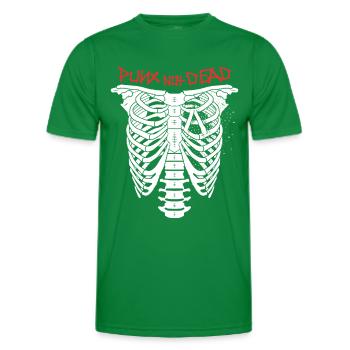 Punx not dead - Männer Funktions-T-Shirt - Kelly Green - Vorne - AI Model Male 178 dark (178cm)