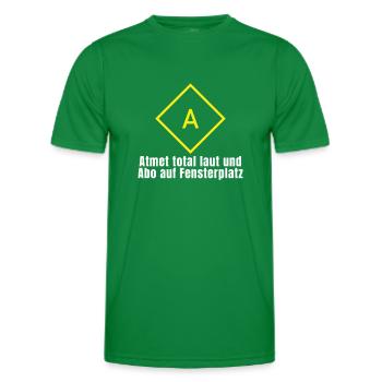 Angriffstrupp Feuerwehr taktische Zeichen - Männer Funktions-T-Shirt - Kelly Green - Vorne - AI Model Male 178 dark (178cm)