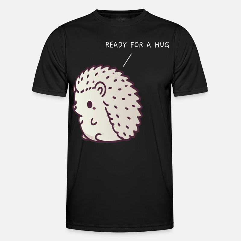 Igel "Ready for a hug" Männer Funktions-T-Shirt