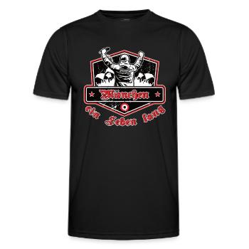 München ein Leben Lang No II - Männer Funktions-T-Shirt - Schwarz - Vorne - AI Model Male 178 dark (178cm)