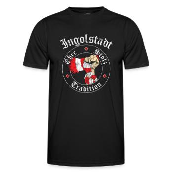 Ingolstadt Ehre Stolz Tradition No II - Männer Funktions-T-Shirt - Schwarz - Vorne - AI Model Male 178 dark (178cm)