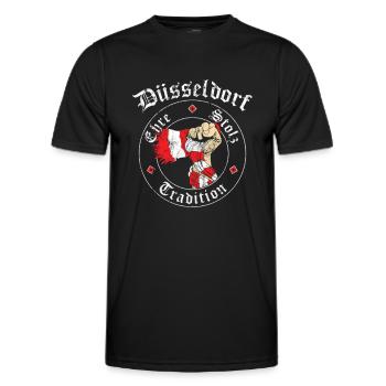 Düsseldorf Ehre Stolz Tradition No II - Männer Funktions-T-Shirt - Schwarz - Vorne - AI Model Male 178 dark (178cm)