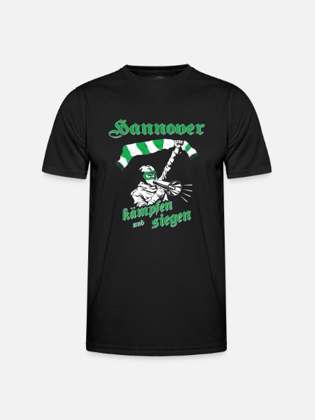 Hannover kämpfen und siegen No II - Männer Funktions-T-Shirt - Schwarz