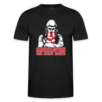 Kaiserslautern und sonst nichts - Männer Funktions-T-Shirt - Schwarz - Vorne - AI Model Male 178 dark (178cm)