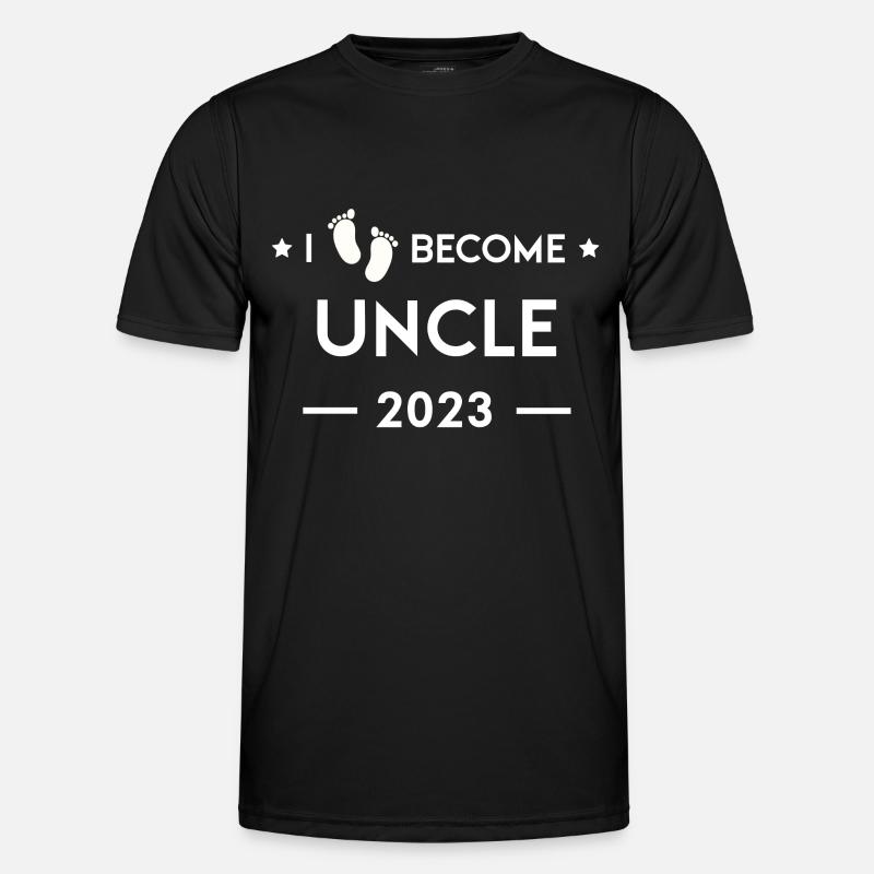 Jeg bliver onkel 2023 - Funktionsshirt til herrer - sort