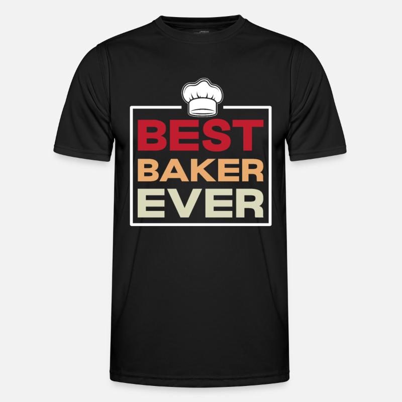 Bester Bäcker immer - Bäcker Geschenke - Männer Funktions-T-Shirt - Schwarz