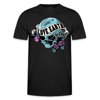 Mother Earth - Men's Functional T-Shirt - black - Front - AI Model Male 178 dark (178cm)