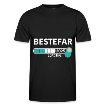 Bestefar 2025 - T-shirt sport Homme - noir - Devant - AI Model Male 178 dark (178cm)