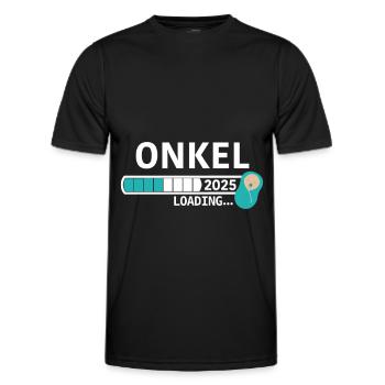 Onkel 2025 - Männer Funktions-T-Shirt - Schwarz - Vorne - AI Model Male 178 dark (178cm)