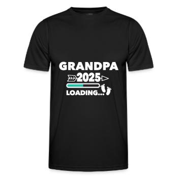 Grand-père 2025 - T-shirt sport Homme - noir - Devant - AI Model Male 178 dark (178cm)