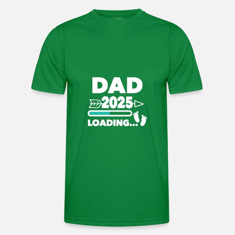 Dad 2025 loading... Männer Funktions-T-Shirt