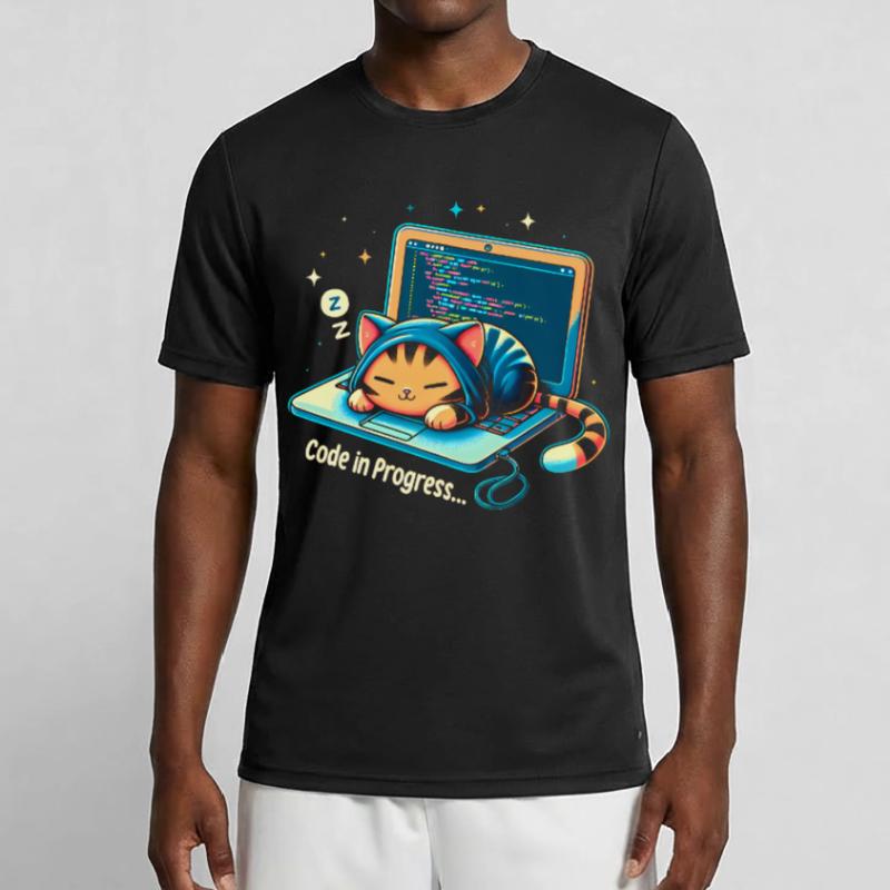 Code en cours d’élaboration. - Programmation des chats T-shirt sport Homme
