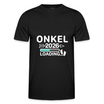 Onkel 2026 - Männer Funktions-T-Shirt - Schwarz - Vorne - AI Model Male 178 dark (178cm)