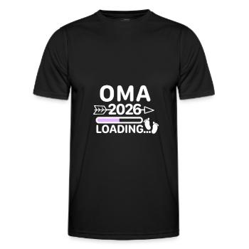 Oma 2026 Babyfüße - Männer Funktions-T-Shirt - Schwarz - Vorne - AI Model Male 178 dark (178cm)