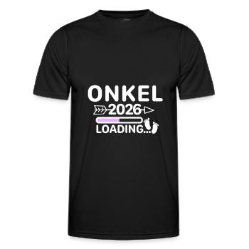 Onkel 2026 - Männer Funktions-T-Shirt - Schwarz - Vorne - AI Model Male 178 dark (178cm)