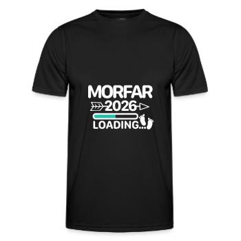 Morefar 2026 Swedish - Men's Functional T-Shirt - black - Front - AI Model Male 178 dark (178cm)