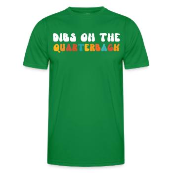 Retro Groovy Dibs sur le quarterback, drôle - T-shirt sport Homme - vert - Devant - AI Model Male 178 dark (178cm)