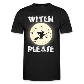 Hexen-Halloween-Party-Fledermausbiss-Albtraum Fröh - Männer Funktions-T-Shirt - Schwarz - Vorne - AI Model Male 178 dark (178cm)
