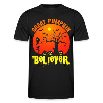 Cauchemar Citrouille Halloween Party Sorcière - T-shirt sport Homme - noir - Devant - AI Model Male 178 dark (178cm)