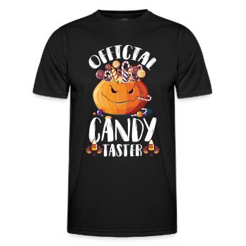 Süßigkeits-Schnupper-Halloween-Party-Albtraum-Kürb - Männer Funktions-T-Shirt - Schwarz - Vorne - AI Model Male 178 dark (178cm)