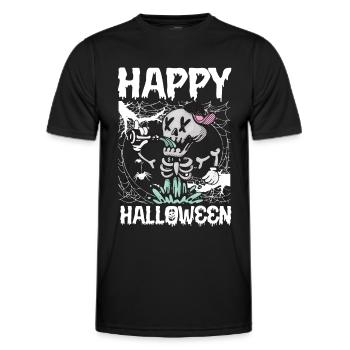 Halloween Costume Pumpkin Attack Cauchemar - T-shirt sport Homme - noir - Devant - AI Model Male 178 dark (178cm)