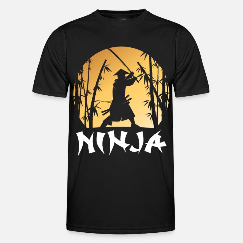 Ninja Warrior Samurai Japanisches Katana-Schwert A Männer Funktions-T-Shirt