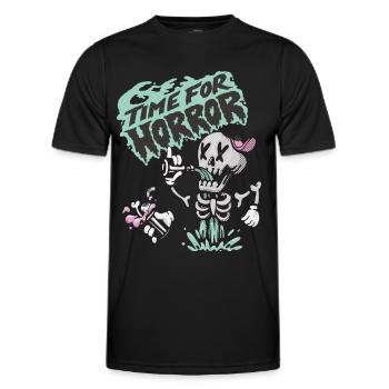 Skeleton Untoter Halloween-Party-Albtraum-Hallowee - Männer Funktions-T-Shirt - Schwarz - Vorne - AI Model Male 178 dark (178cm)