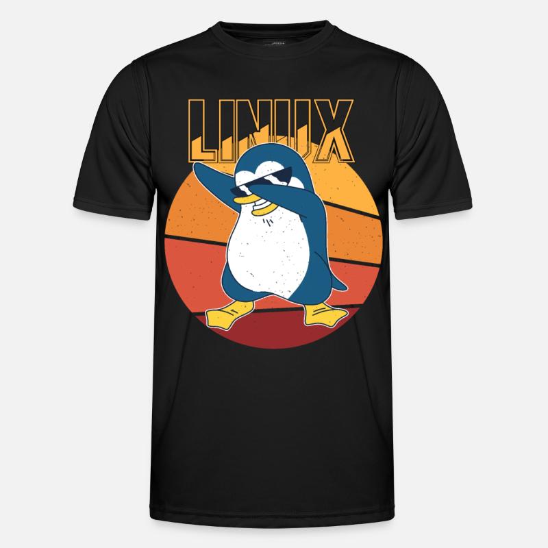 Linux Root Admin Cool Penguin Informatics Nerd T-shirt sport Homme