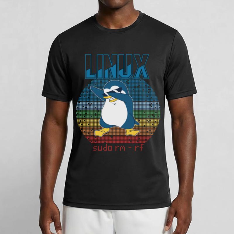 Linux Sudo Root Geek Admin Penguin Nerd Programmer Men's Functional T-Shirt