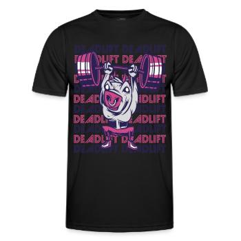 Deadlift Gym Workout Motivation Strong Bull Wt - Men's Functional T-Shirt - black - Front - AI Model Male 178 dark (178cm)