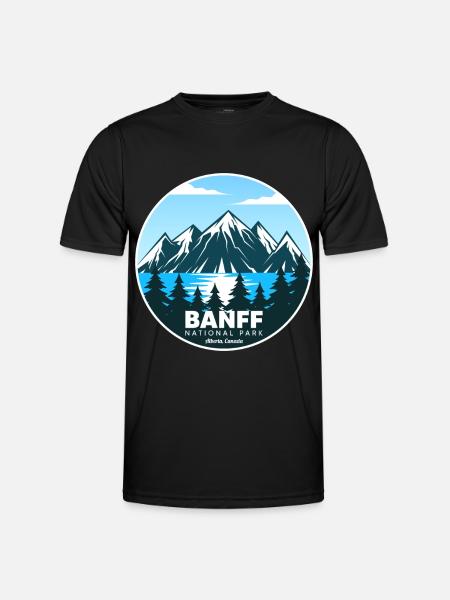 Banff National Park Alberta See Kanada Souvenir - Männer Funktions-T-Shirt - Schwarz