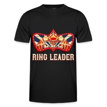 Carnival Ring Guide Circus Birthday Carnival - Men's Functional T-Shirt - black - Front - AI Model Male 178 dark (178cm)