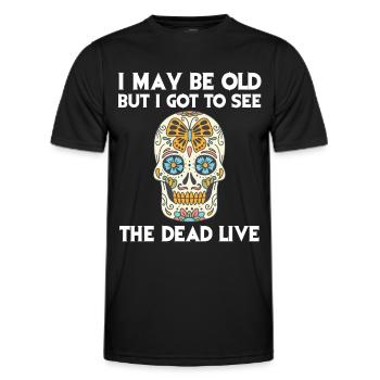 Skull Dead Sugar Skull Woman Day of the Dead - Men's Functional T-Shirt - black - Front - AI Model Male 178 dark (178cm)