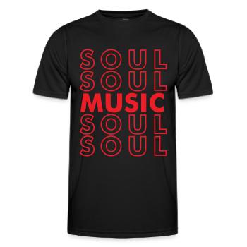 Soul Music pour votre âme Afro Soul Music Lovers - T-shirt sport Homme - noir - Devant - AI Model Male 178 dark (178cm)