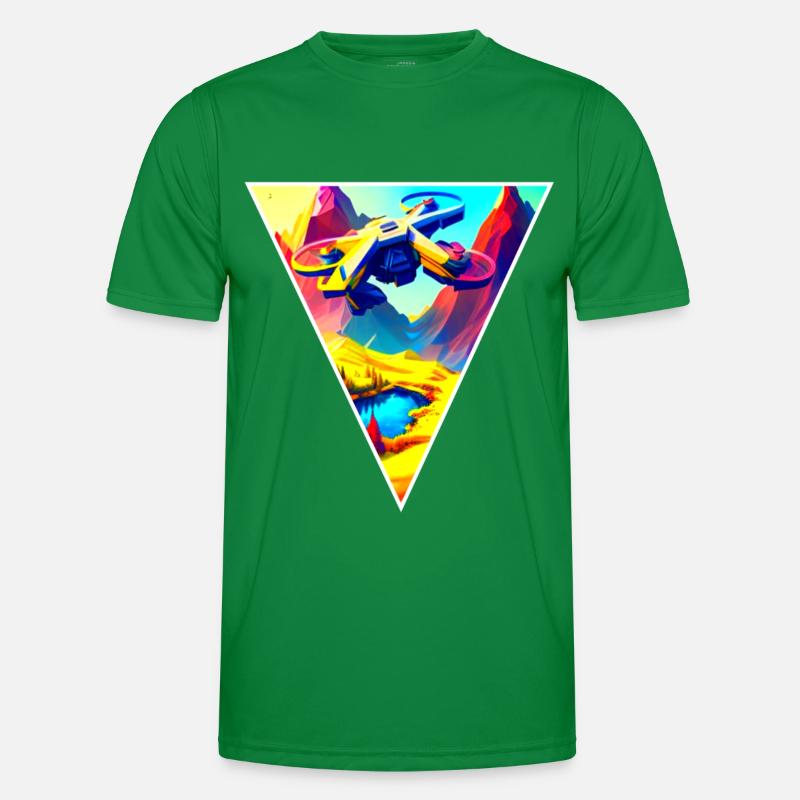Drone Pilot fly T-shirt sport Homme