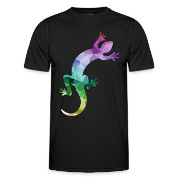 Reptile Lizard - Men's Functional T-Shirt - black - Front - AI Model Male 178 dark (178cm)