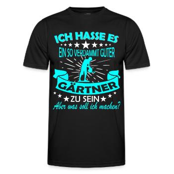 Gartenarbeit & Gärtnern - Männer Funktions-T-Shirt - Schwarz - Vorne - AI Model Male 178 dark (178cm)